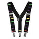 Clip-On Braces - Multi Coloured Moustache